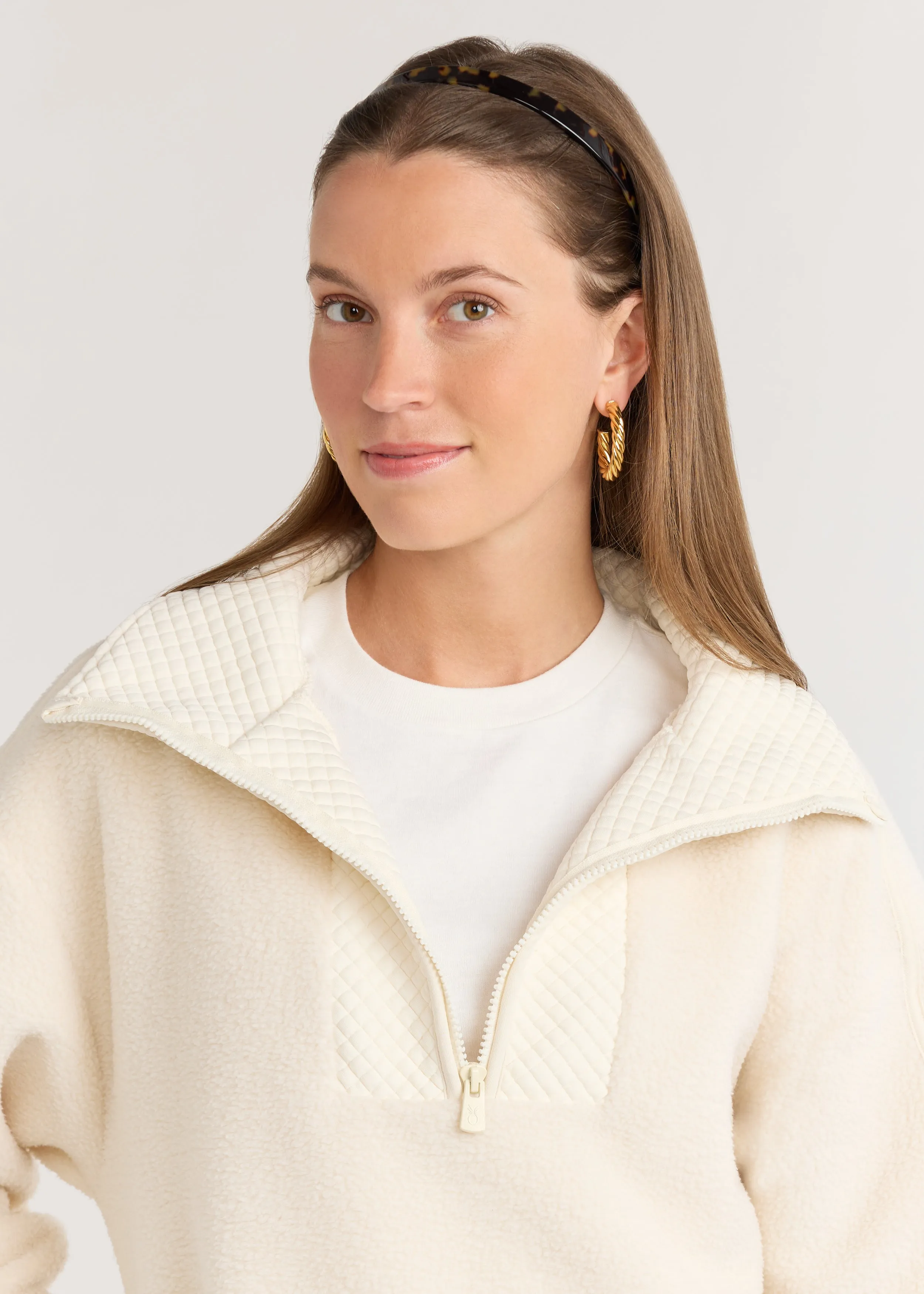 Emerson Pullover in Sherpa Fleece (Cream)