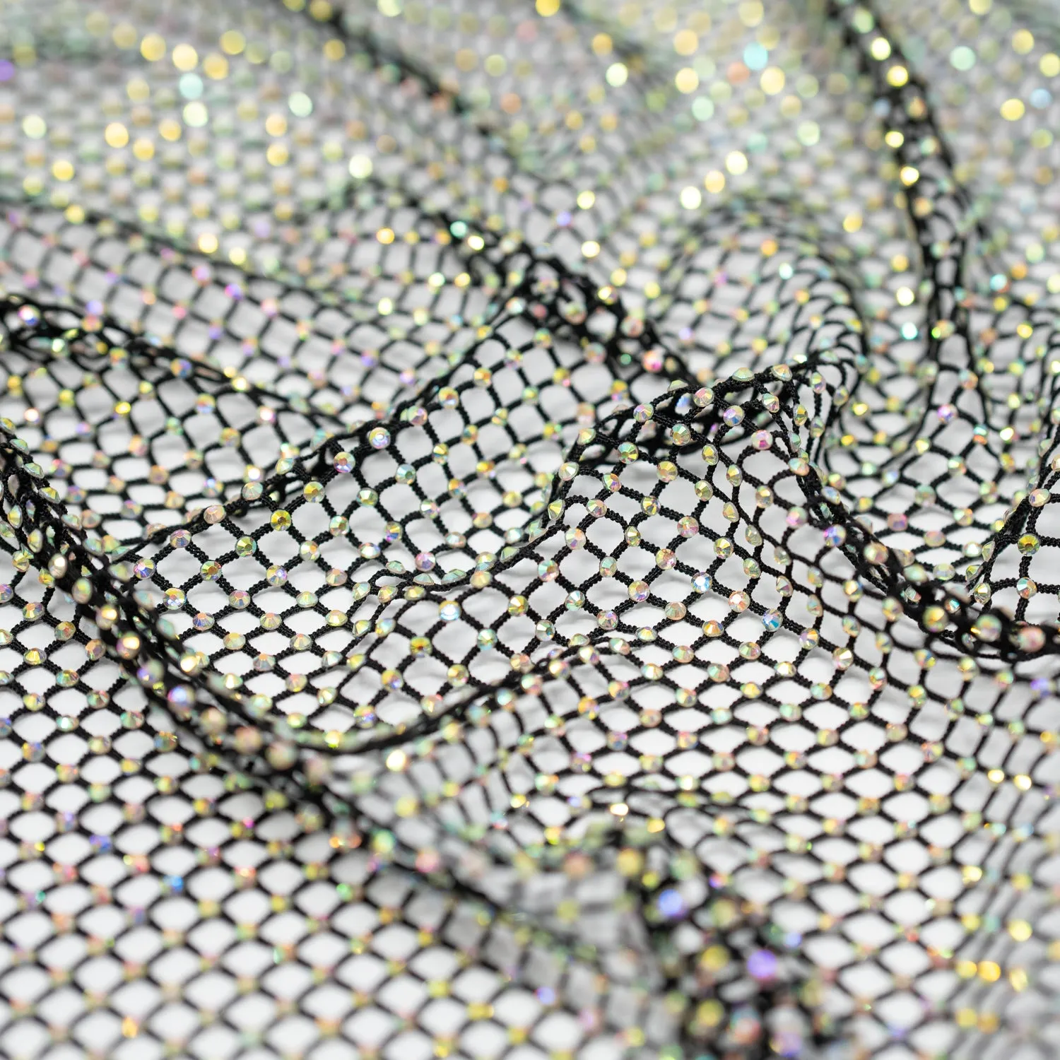 Enigma Diamond Fishnet Fabric | Blue Moon Fabrics