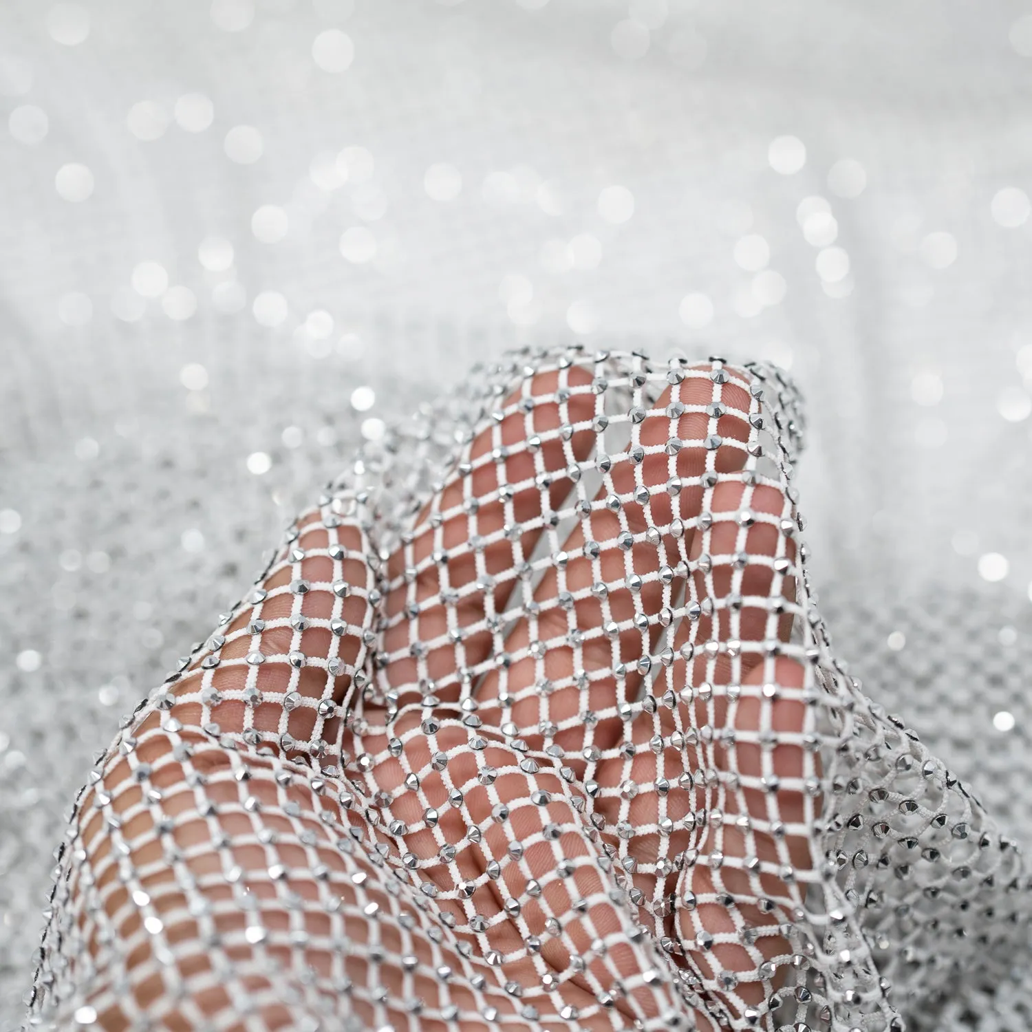 Enigma Diamond Fishnet Fabric | Blue Moon Fabrics