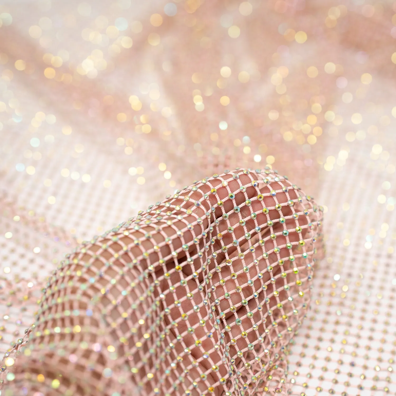 Enigma Diamond Fishnet Fabric | Blue Moon Fabrics