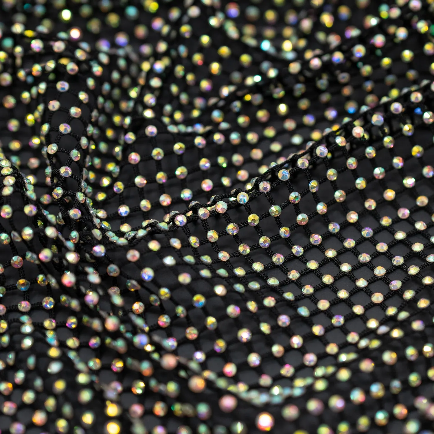 Enigma Diamond Fishnet Fabric | Blue Moon Fabrics