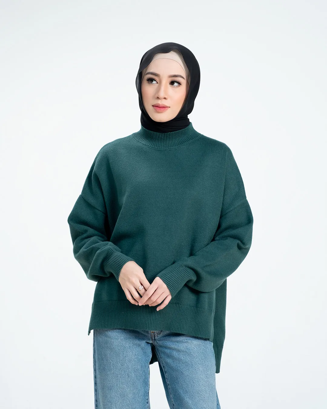 Esmee Sweater - Emerald - Sweater Atasan Knitwear Wanita - KW1720250