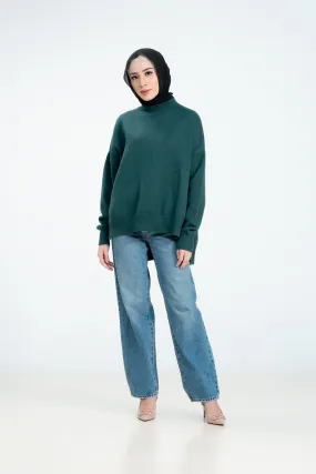 Esmee Sweater - Emerald - Sweater Atasan Knitwear Wanita - KW1720250