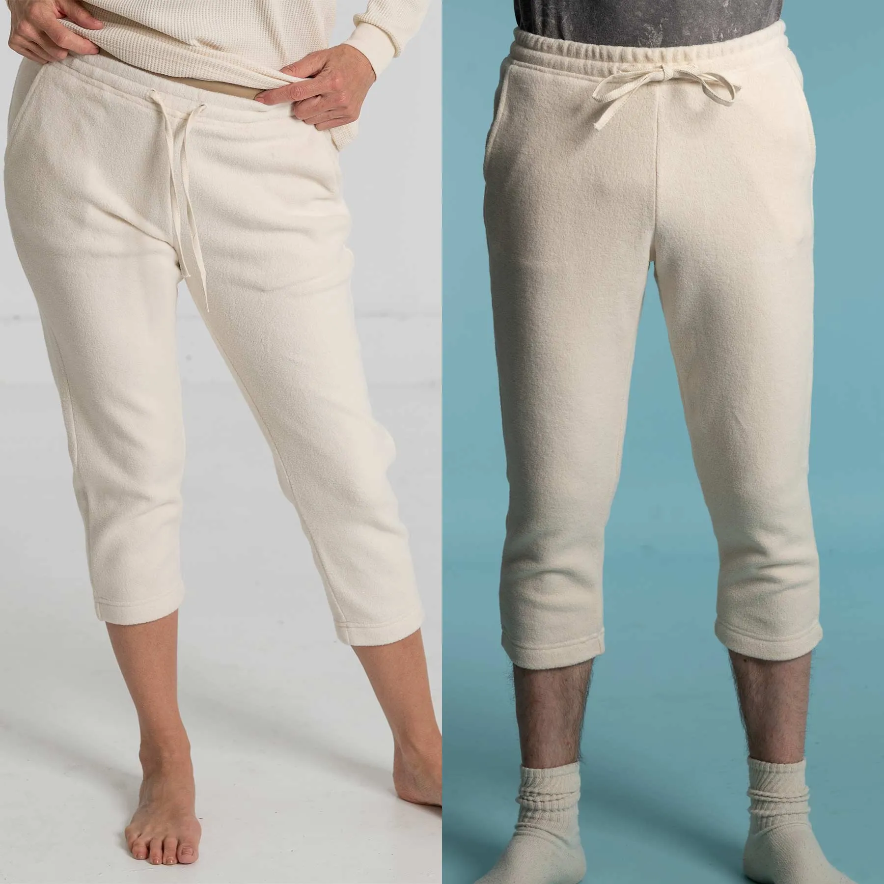 FINN 100% Organic Cotton Fleece 3/4 Jogger Pants For Women (Quinn)