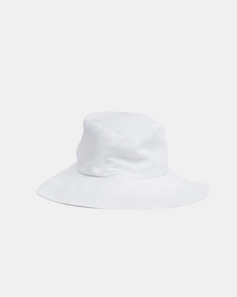 Fisherman Hat in White Linen