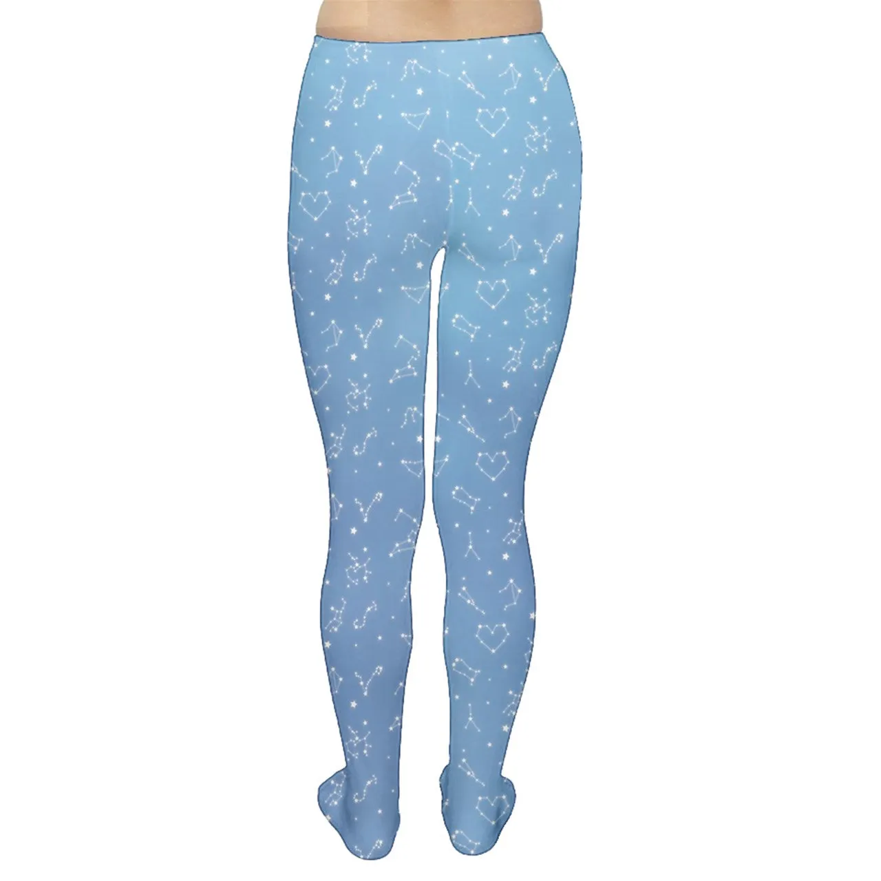 Fluffy Constellation Blue Tights