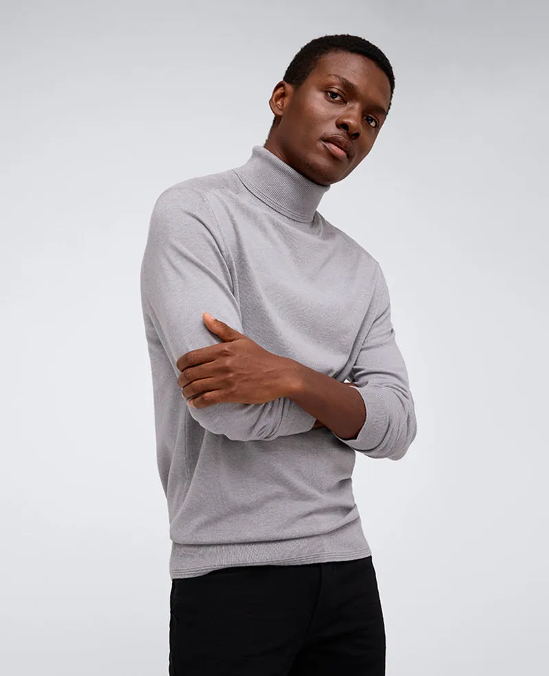 Foldover Turtleneck Sweater