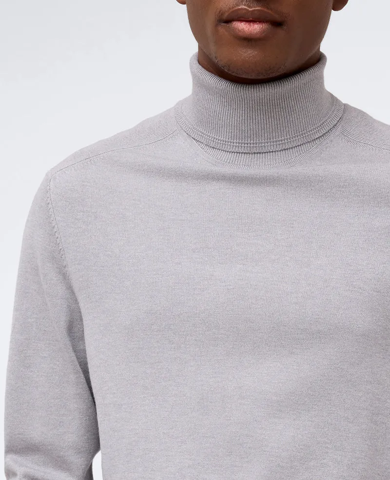 Foldover Turtleneck Sweater