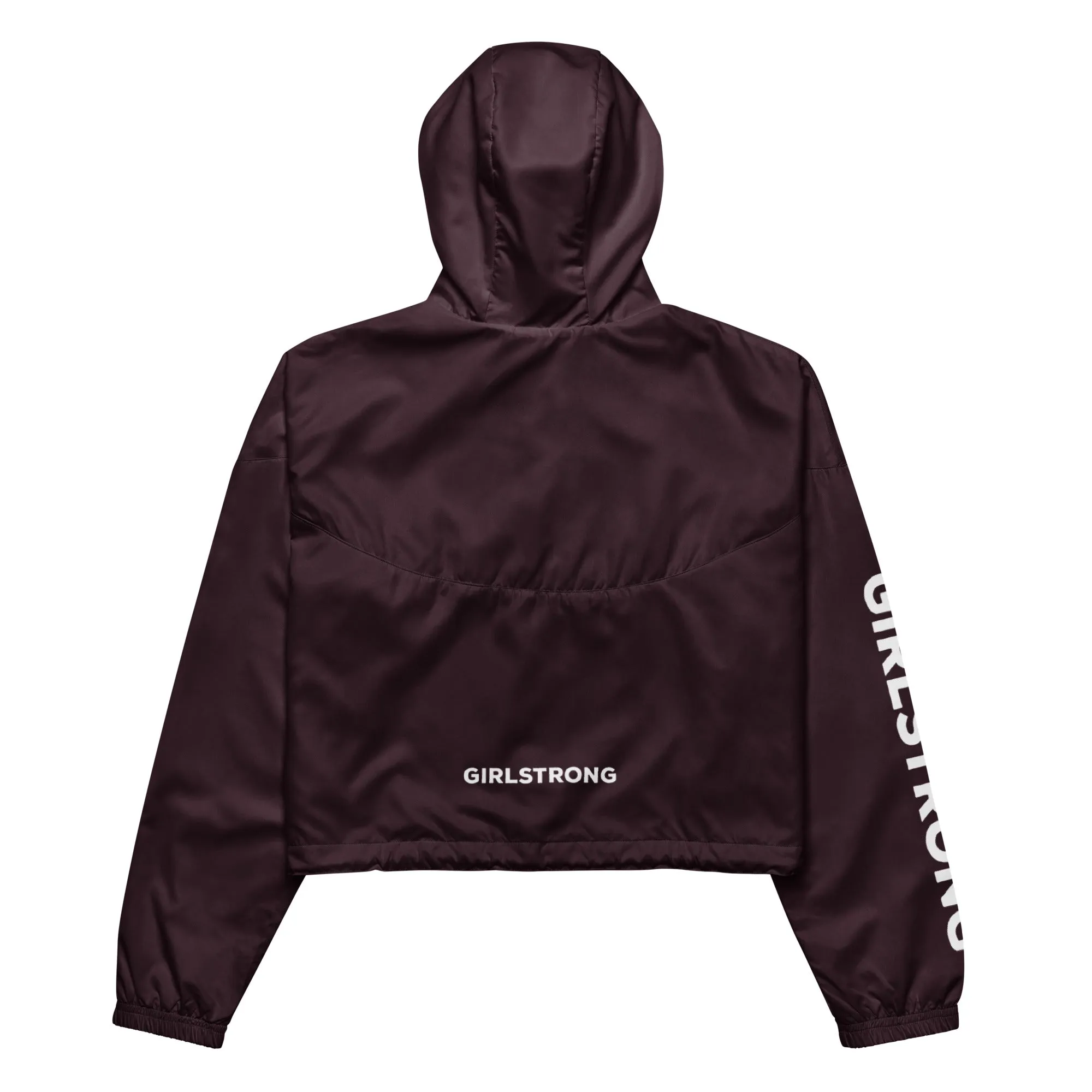 GIRLFRIEND PULLOVER CROP WINDBREAKER CABERNET GIRLSTRONG