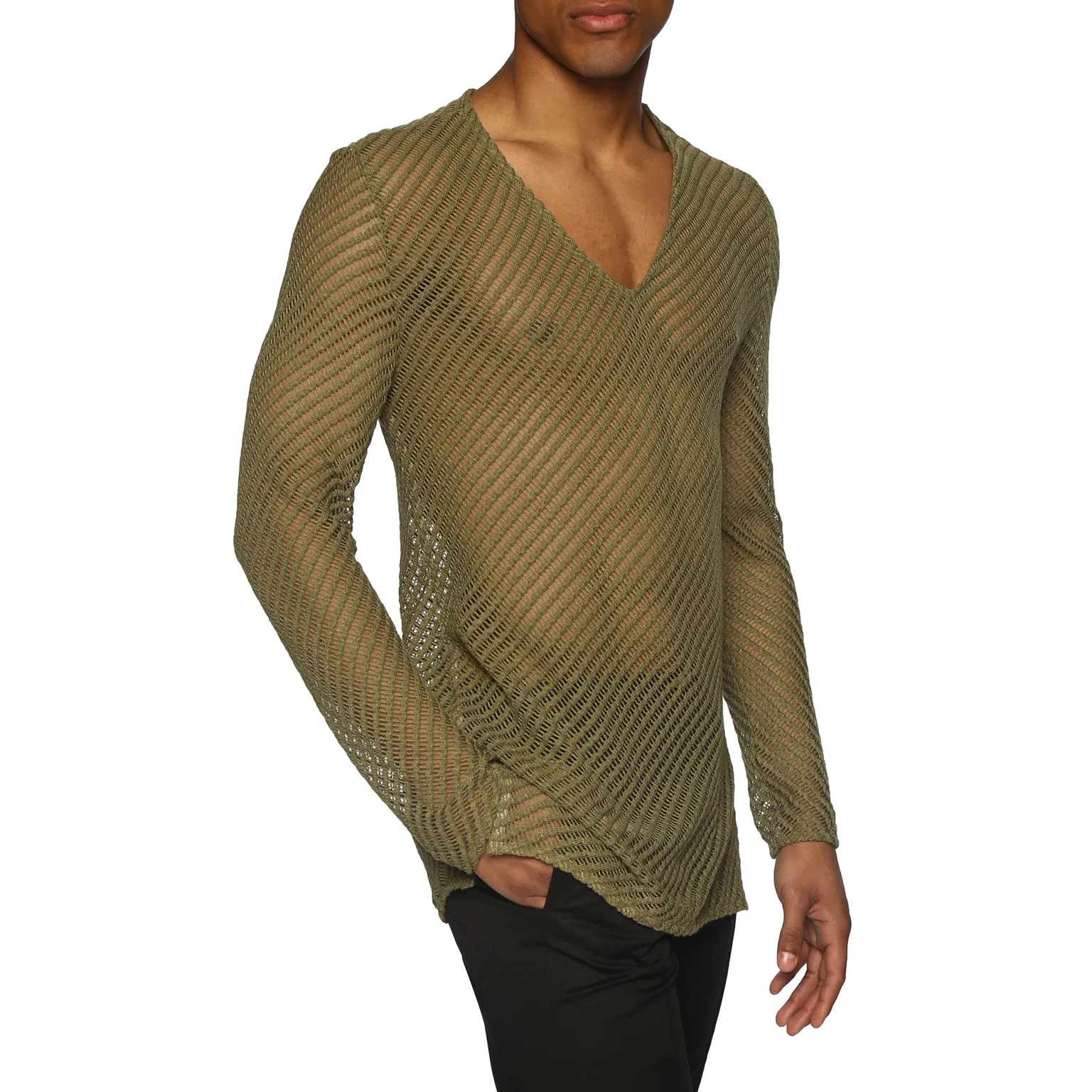 Green San Lorenzo V-neck