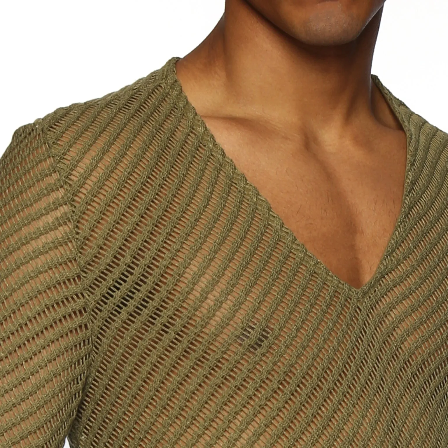 Green San Lorenzo V-neck