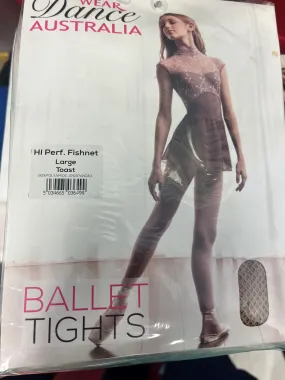 Hi Performance fishnet Ballet Tight Toast