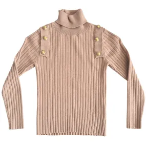 Highly Selective Blush Knit Turtleneck