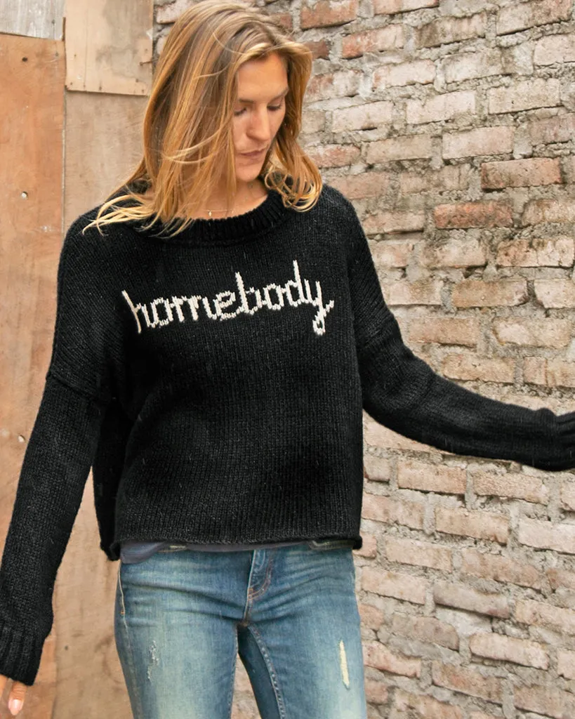 HOMEBODY CROPPED BOYFRIEND CREW CHUNKY