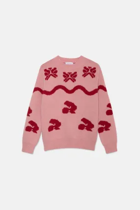 Jacquard Sweater - Pink