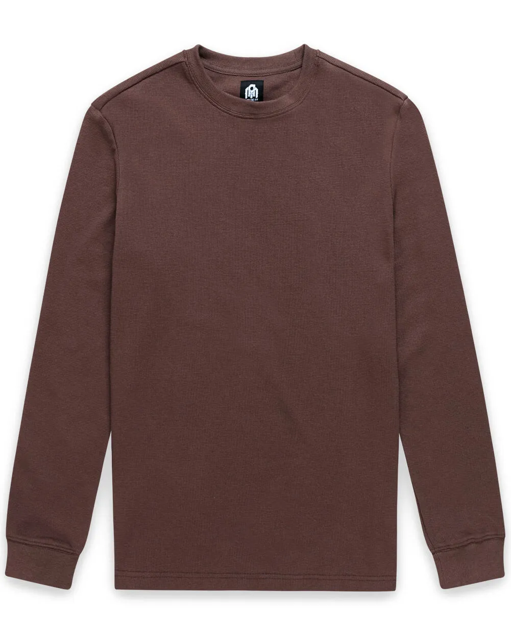 Long Sleeve Waffle Knit Crew