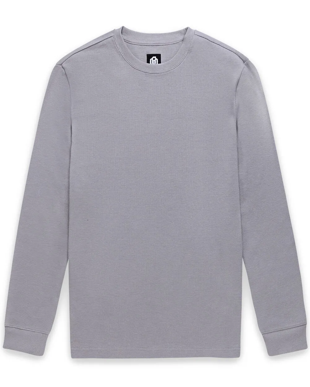 Long Sleeve Waffle Knit Crew