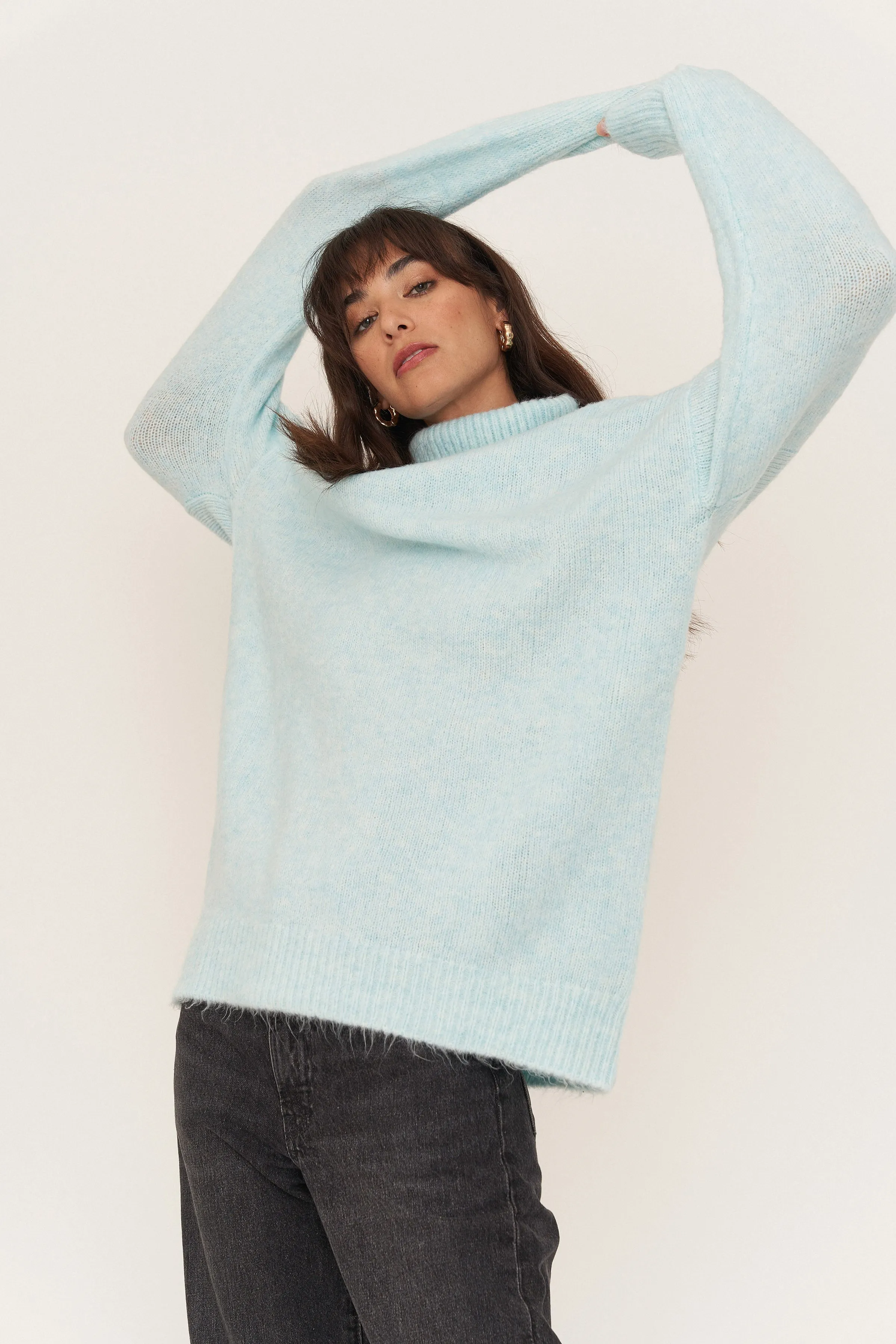 Lucy Turtleneck - Baby Blue