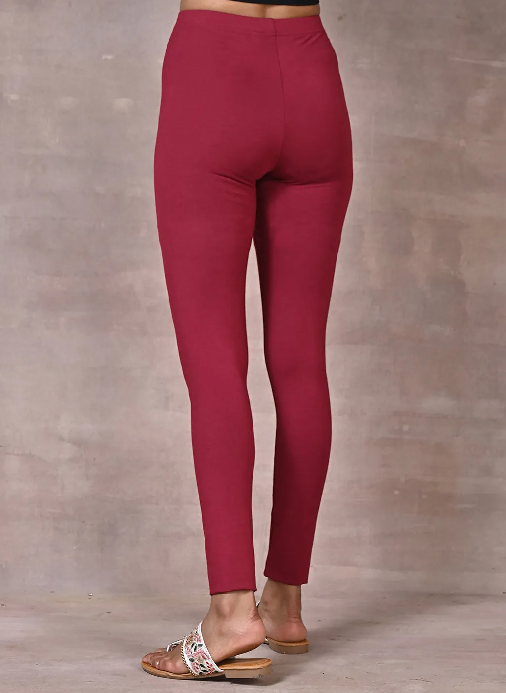 Maroon Plain Tight