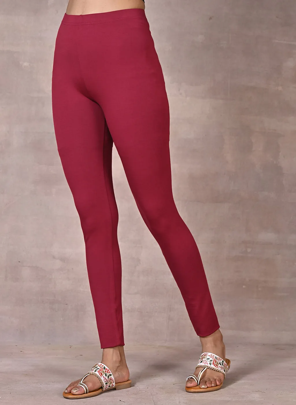 Maroon Plain Tight