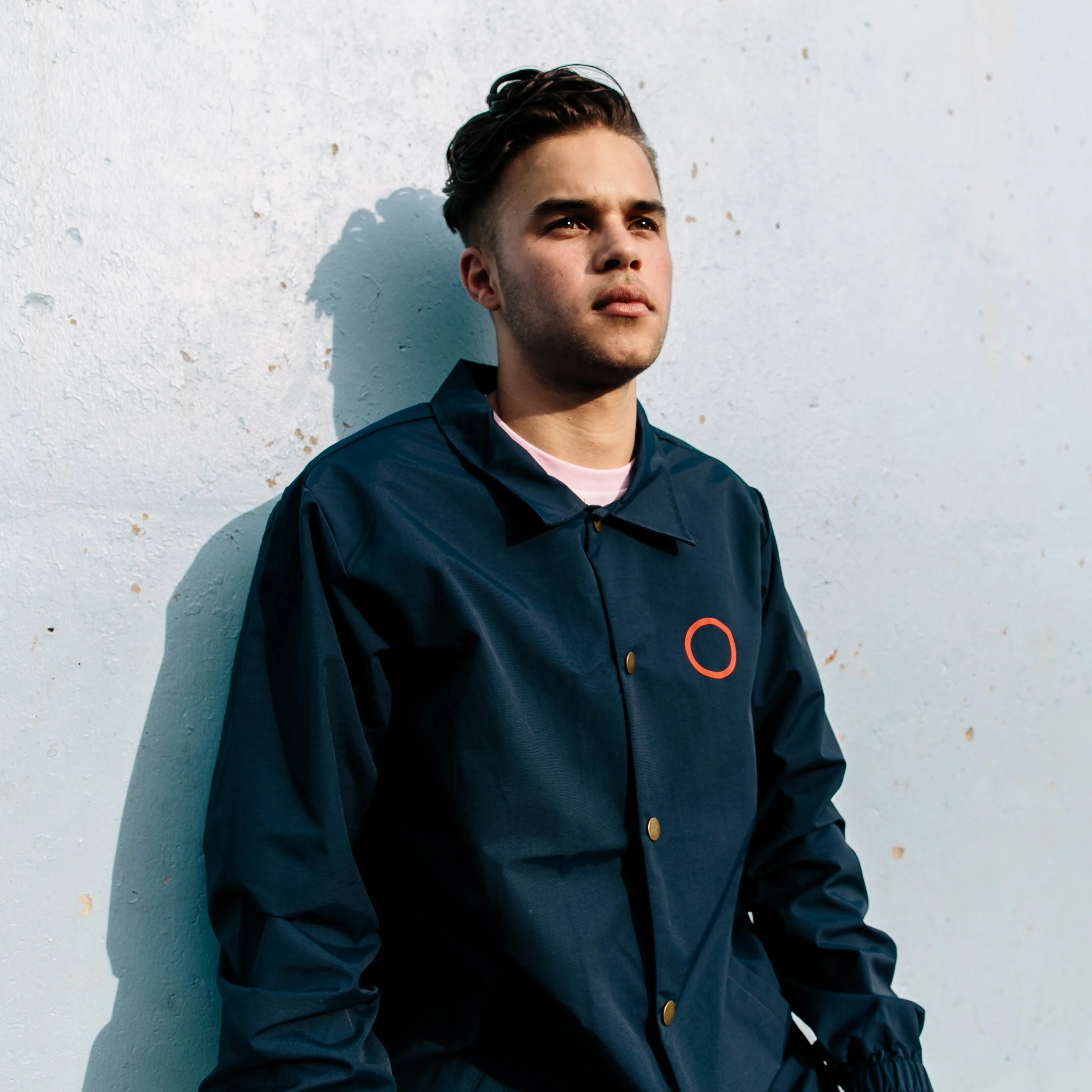 MIDFLD Enso Coaches Jacket - Navy Blue