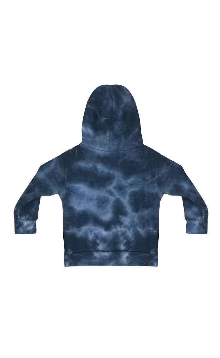 NEW! Toddler Fleece Cloud Tie Dye Hooded Sweatshirt Made in USA 3699CTD