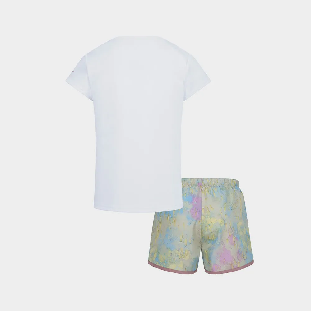 Nike Kids Dri Fit Tee & Sprinter Set White/Multi _ 182071 _ White