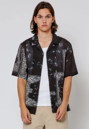 PAISLEY WORK SHIRT BLACK