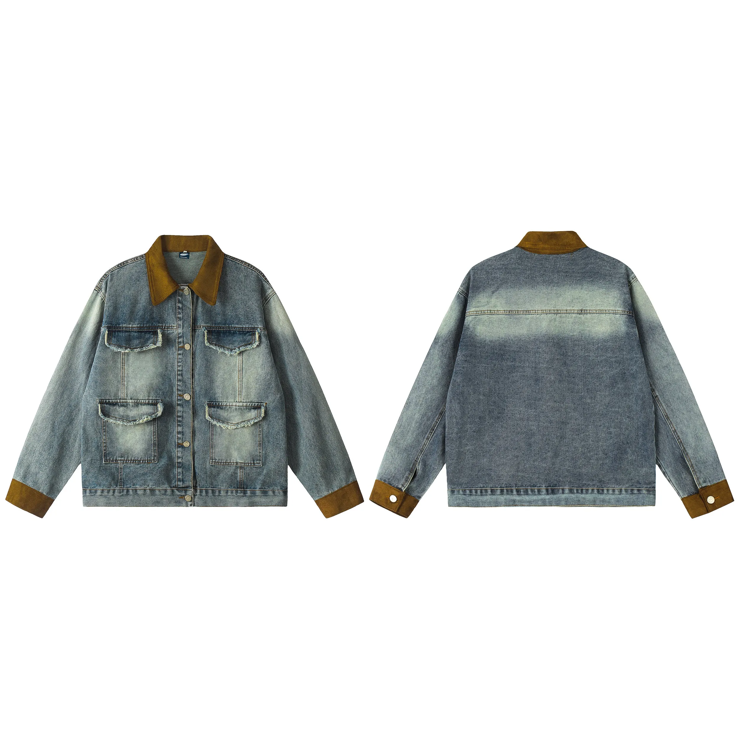 Patch Blend | Retro Patchwork Denim Jacket