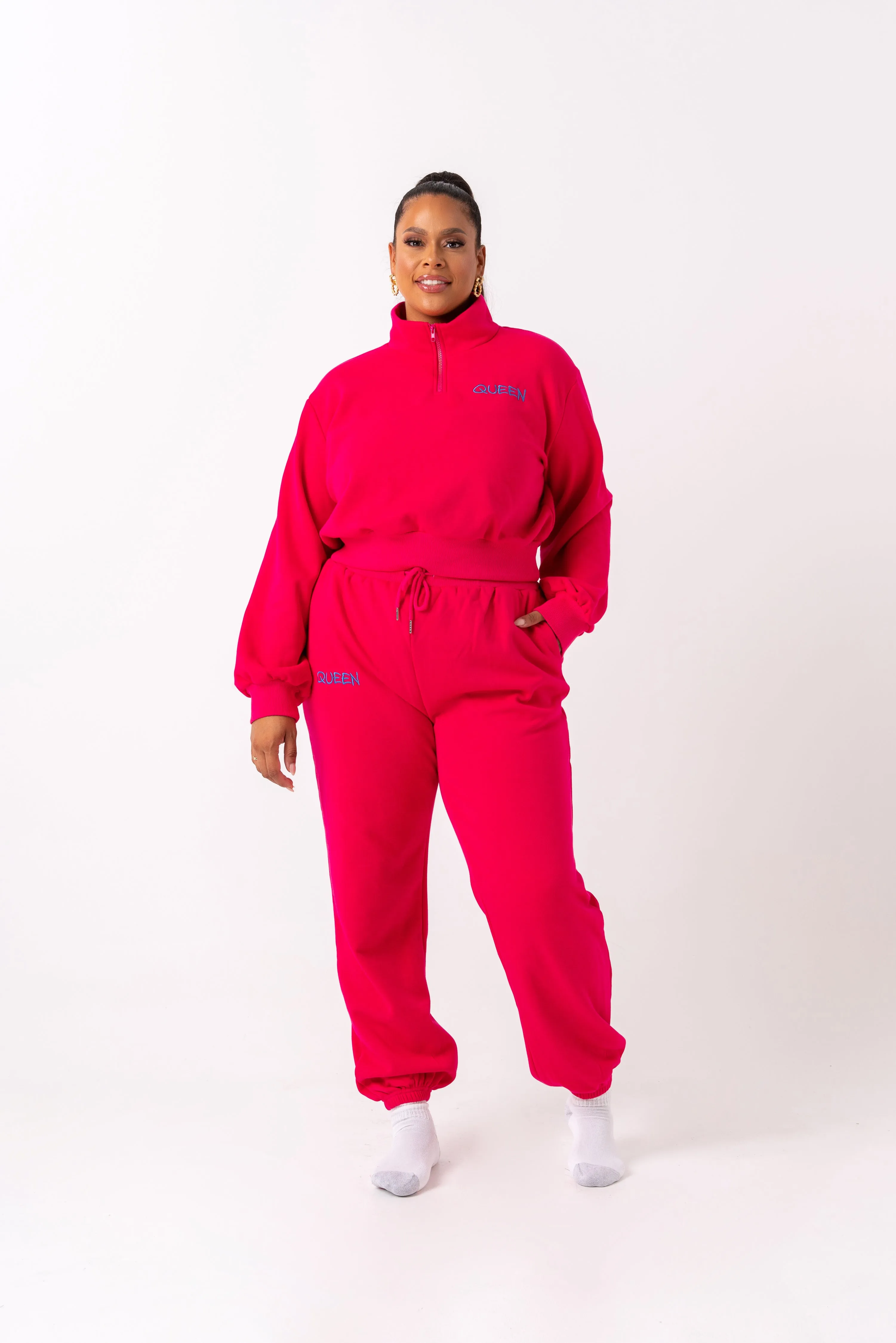 PINK QUEEN Pullover JOGGER Set