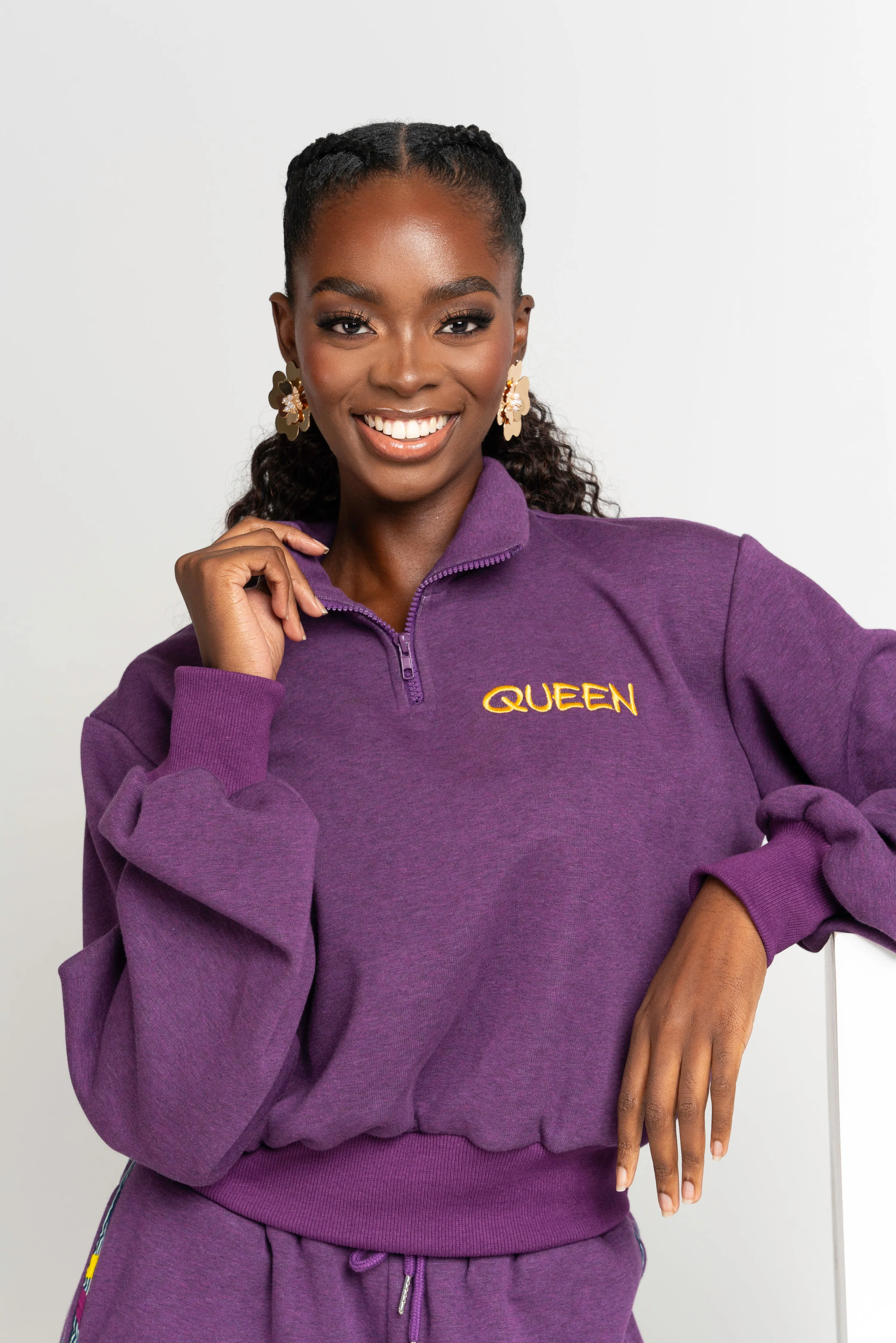 PURPLE QUEEN Pullover JOGGER Set