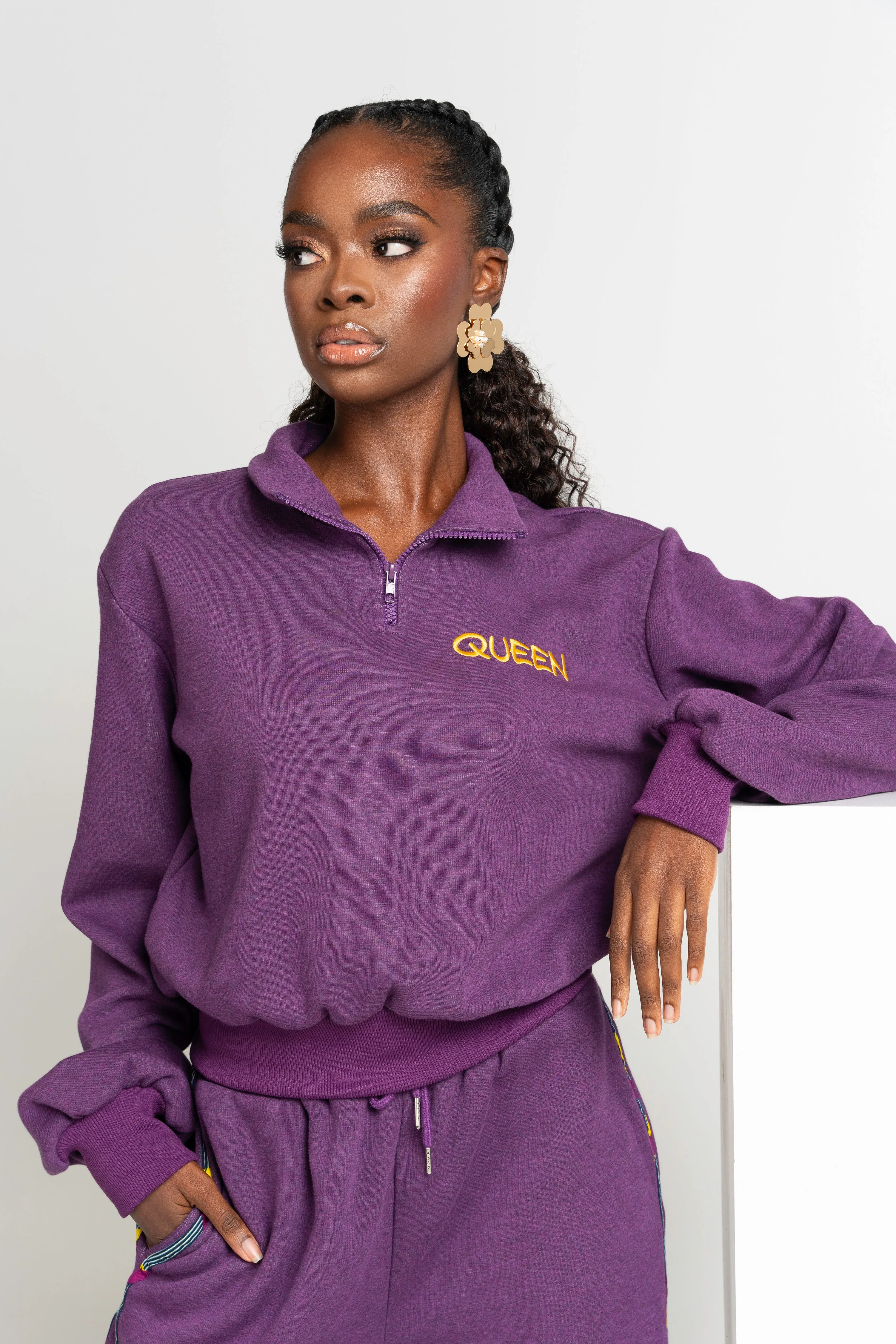 PURPLE QUEEN Pullover JOGGER Set