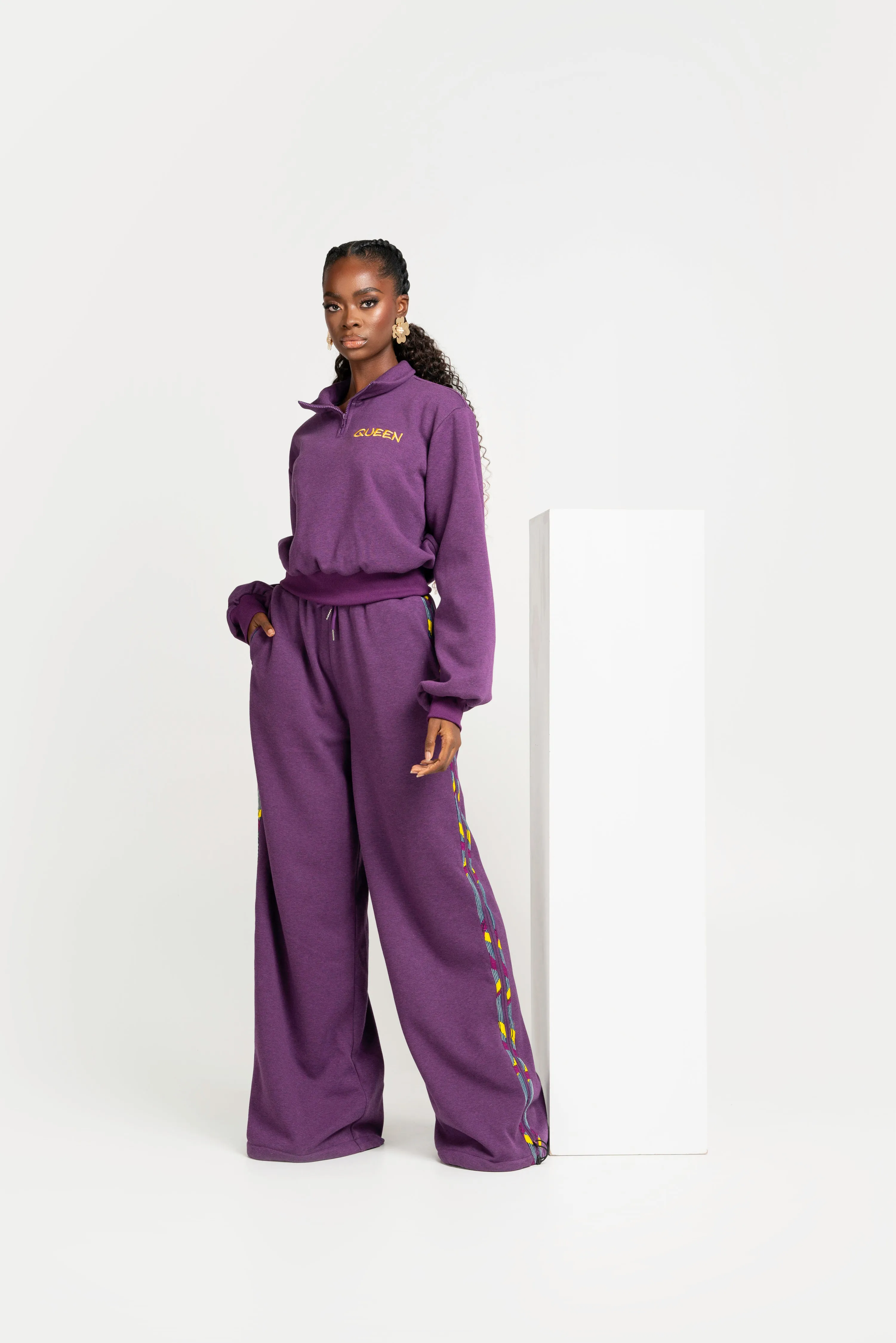 PURPLE QUEEN Pullover JOGGER Set