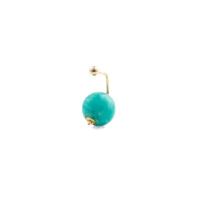 "Bumble Bee" Earring with Amazonite Backing