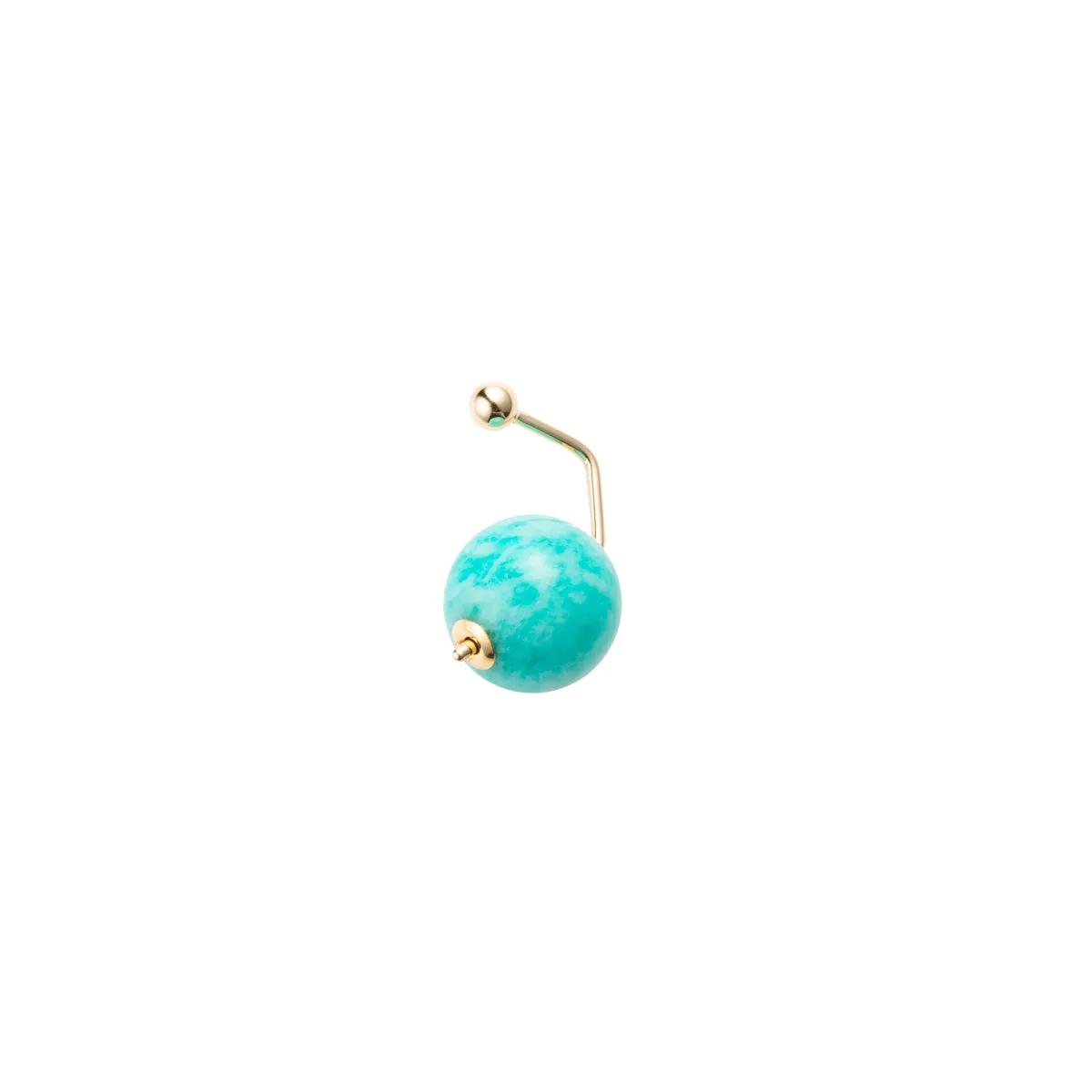 "Bumble Bee" Earring with Amazonite Backing