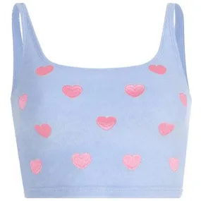 "PLUSH HEART" CROP TOP