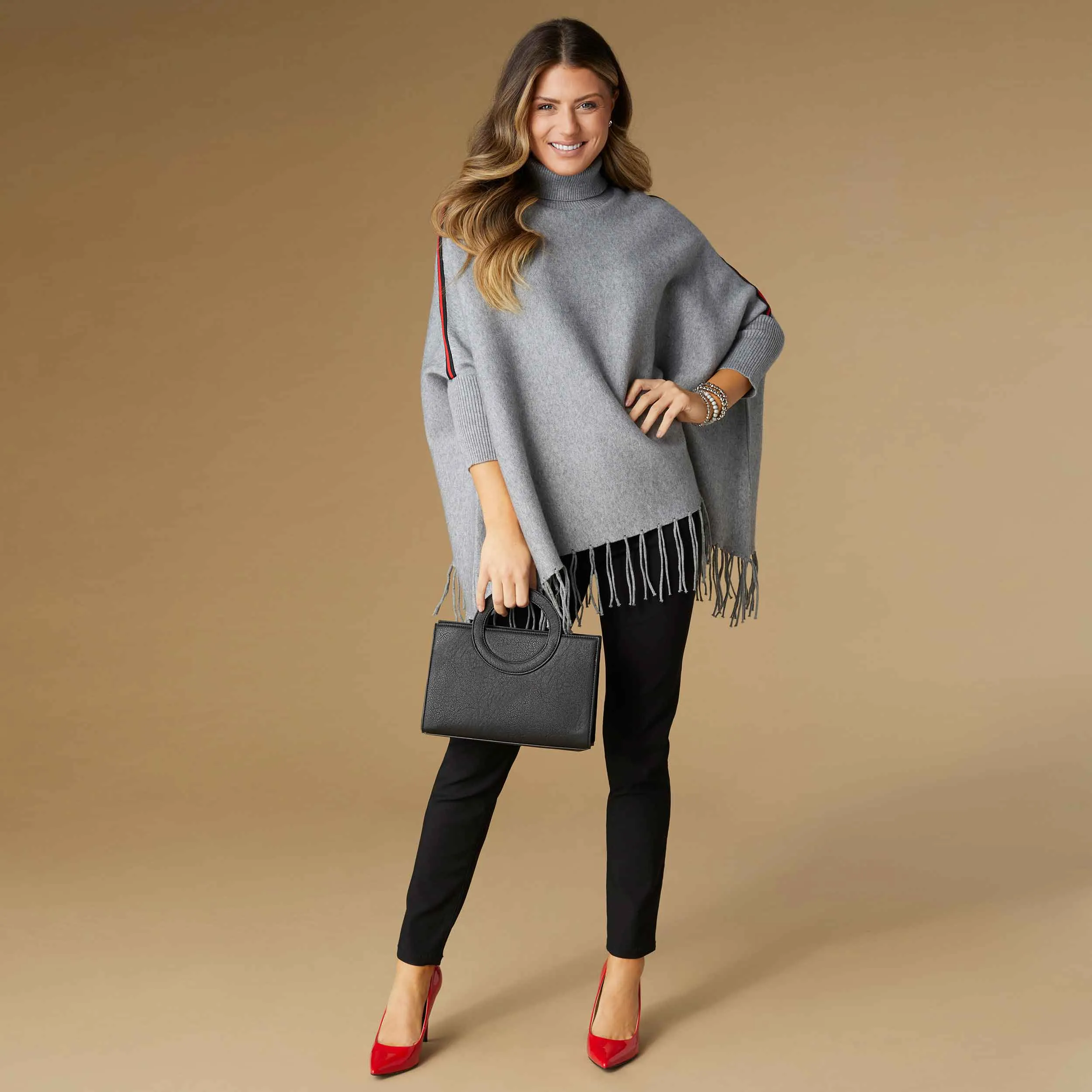 Shea Turtleneck Poncho