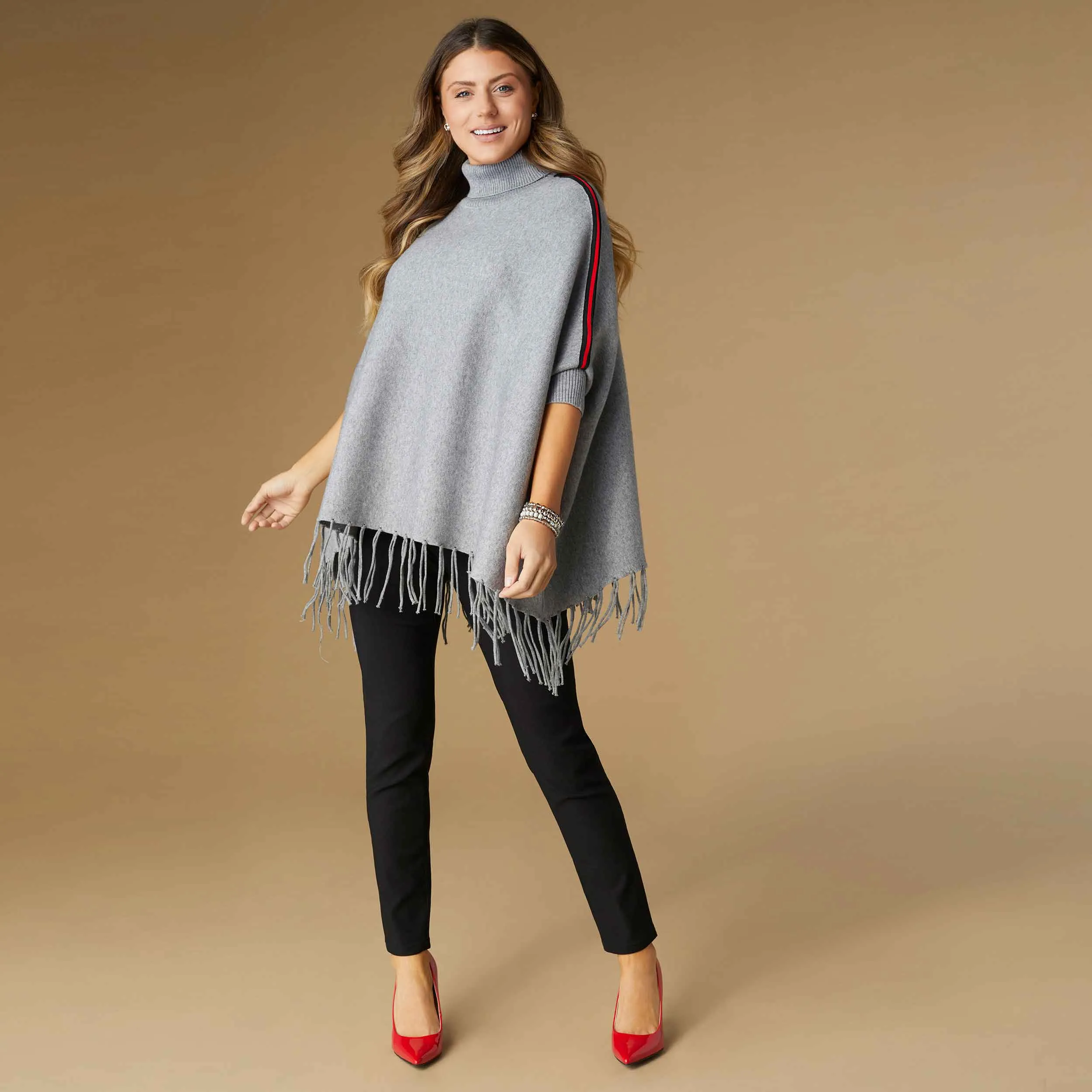 Shea Turtleneck Poncho