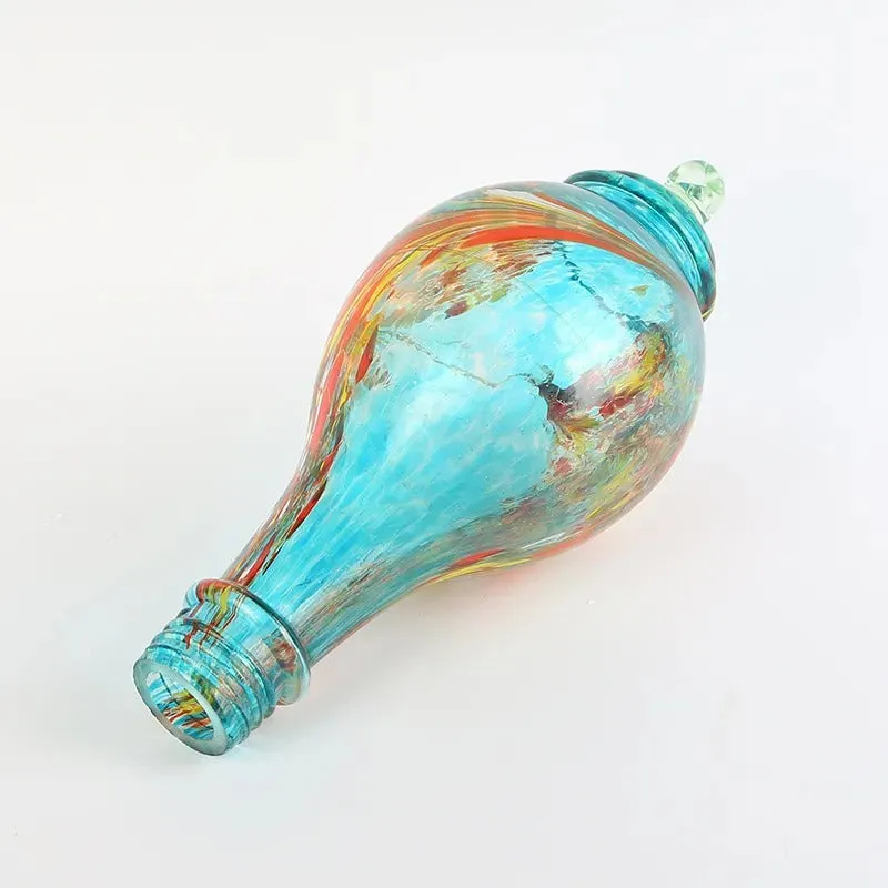 Shirem Hand Blown Glass Hummingbird Feeder - 25 Ounces