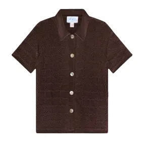 Short Sleeve Patchwork Shirt