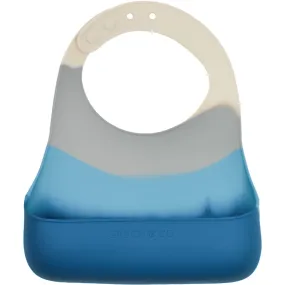 Silicone Bib | Color Splash Collection - Desert Teal Ombre