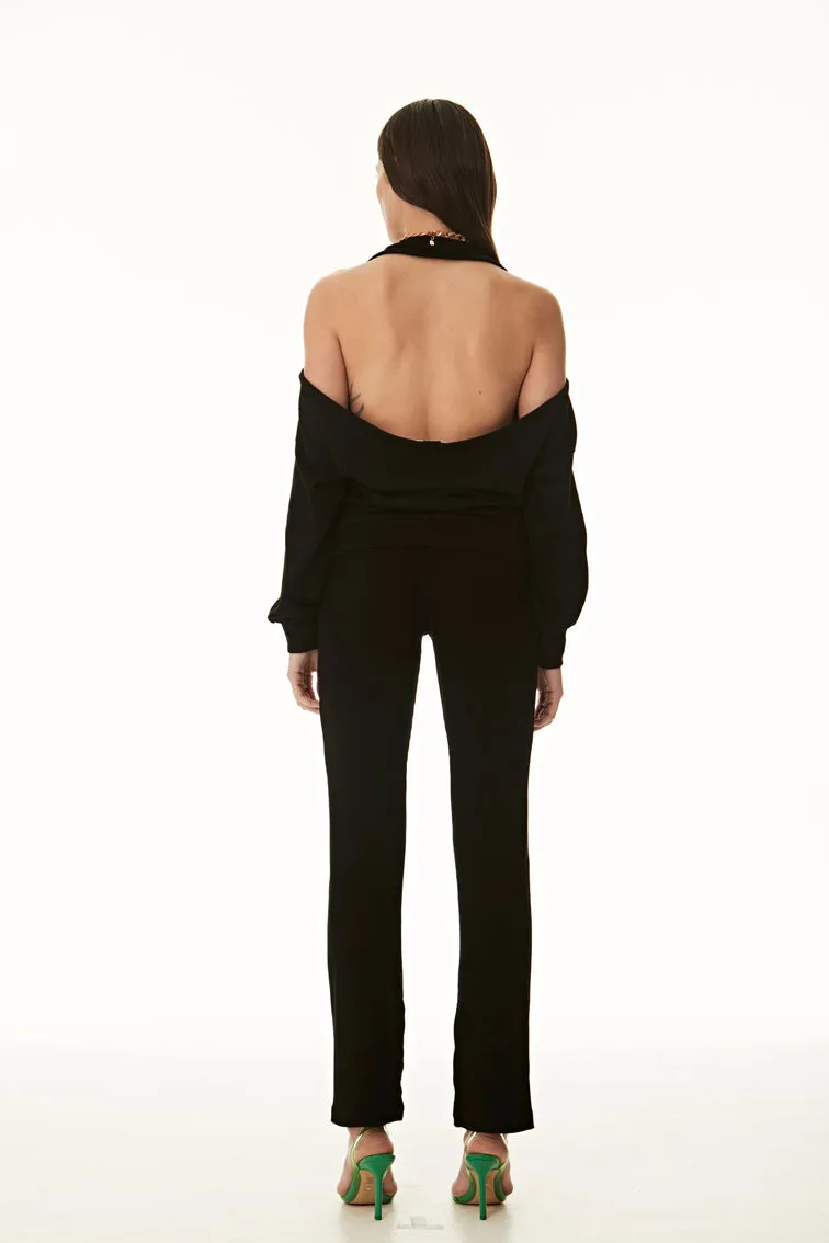 Slit Straight Leg Pant