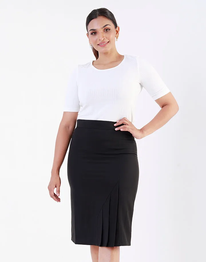 Tight Skirt with Front Pleated