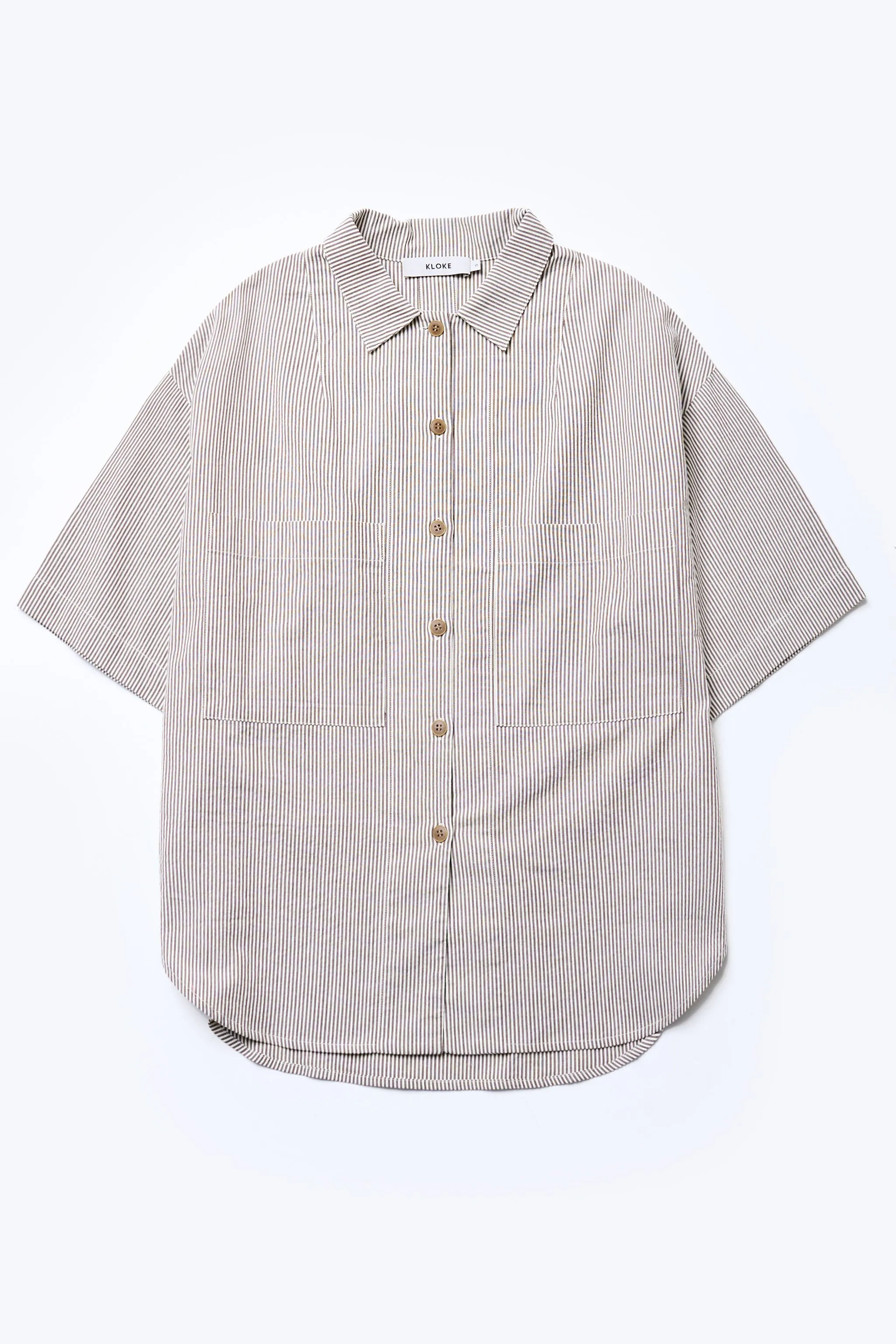 Towards Shirt Brown Stripe