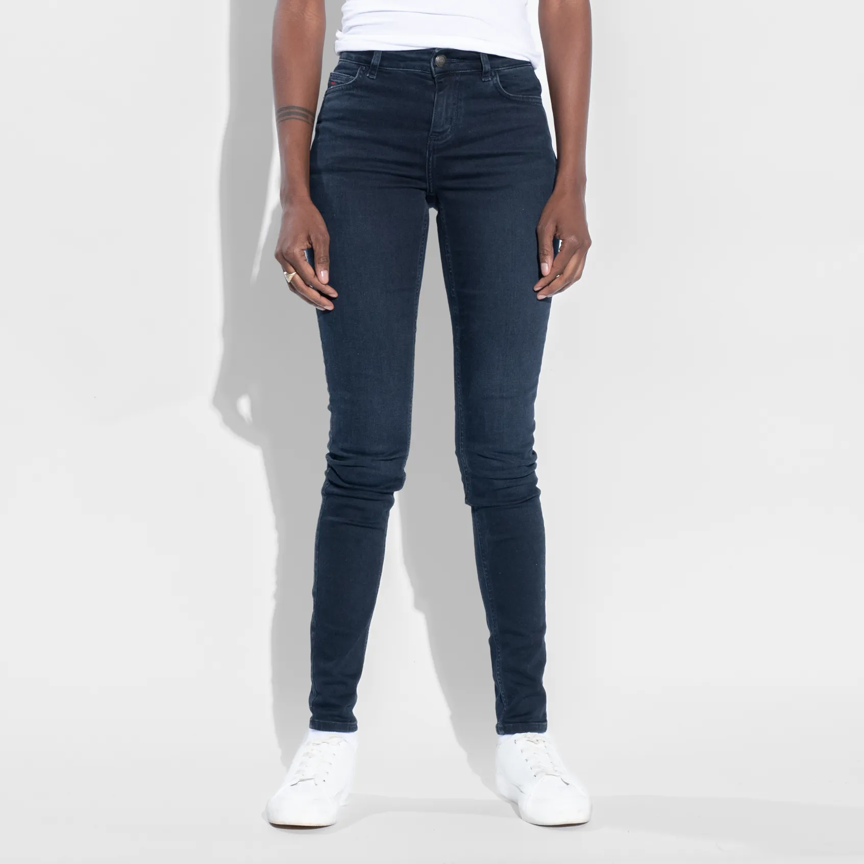 TSHEPO LADIES SKINNY ROYAL TAKALANI JEANS, INDIGO