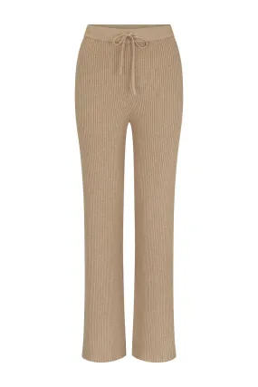 UNTOLD MOMENTS CASHMERE BLEND PANT - TAUPE