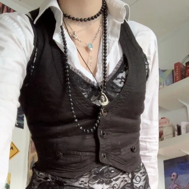 Vintage Steampunk Waistcoat Vest - Racerback Style for Dressy Tuxedo Suits