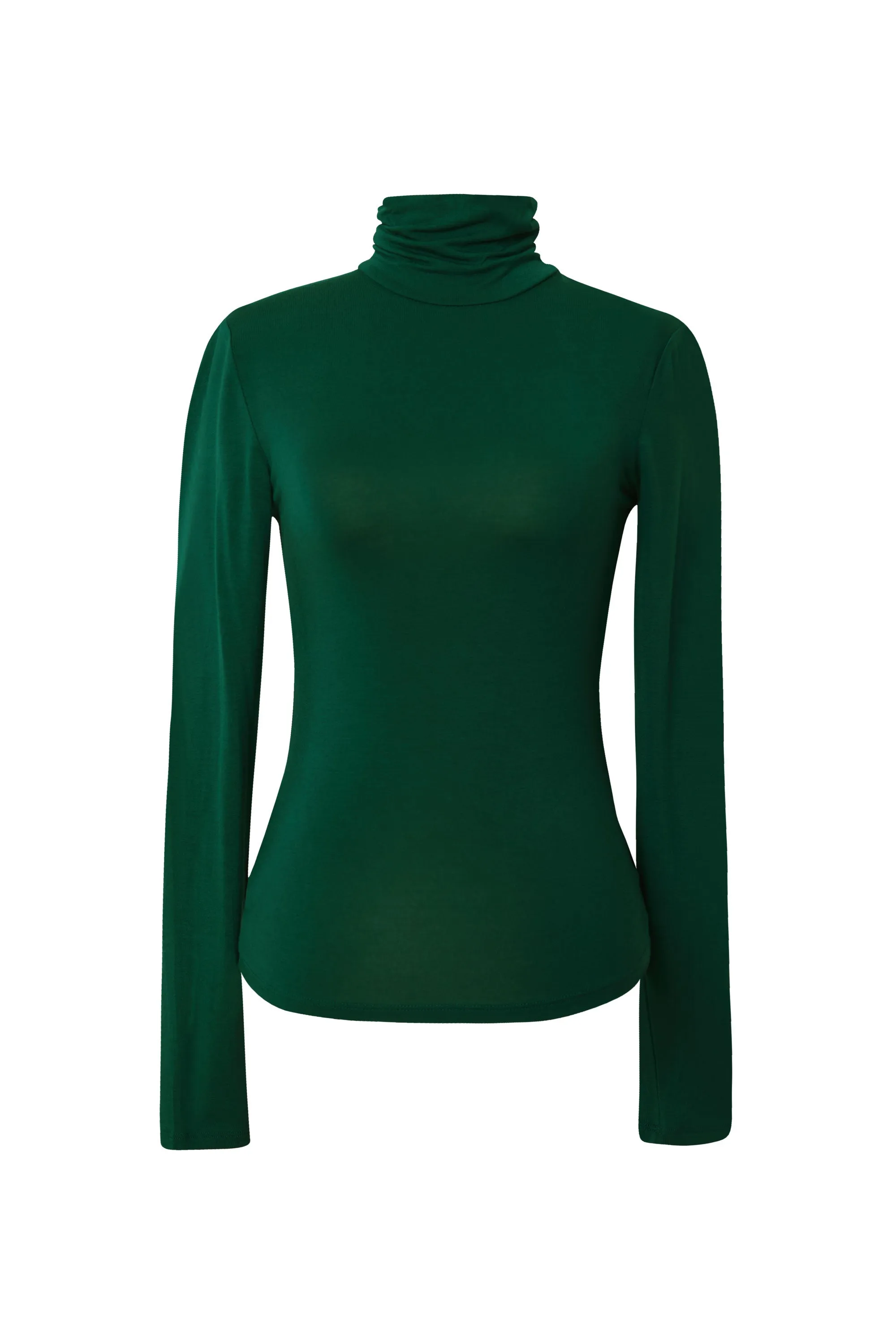 Winifred Dark Green Turtleneck Top