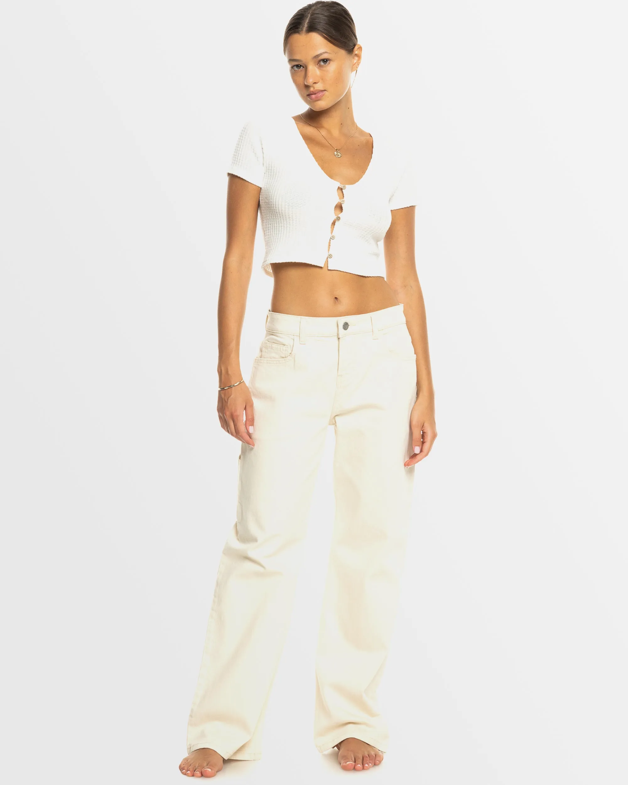 Womens Born With It Cropped Top